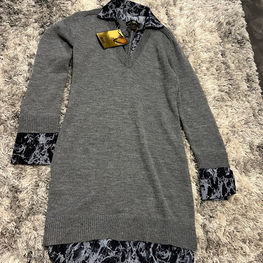 NWT Gray Sweater Dress